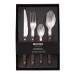 nicolson-russell-louisiana-dark-walnut-wood-cutlery-set-16pc-2 - Cookin