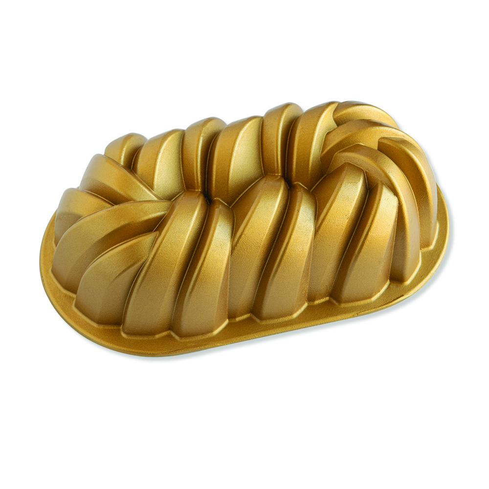 96077_Braided_Bundt_Prototype_1 jpg Nordic Ware 75th Anniversary Gold Braided Loaf Pan - Image 1