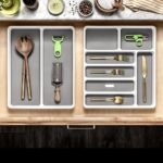 Madesmart Classic Antimicrobial 7 Compartment Cutlery Tray - Image 2