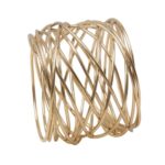 Nicolson Russell Gold-Wired Napkin Rings 4pc