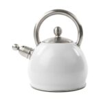 Brabantia Relax+ Stainless Steel Whistling Kettle 2.5L White